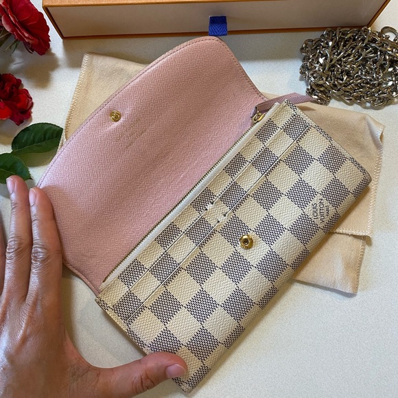 🎀LOUIS VUITTON Emilie Wallet Damier Azur - Picture 5 of 16